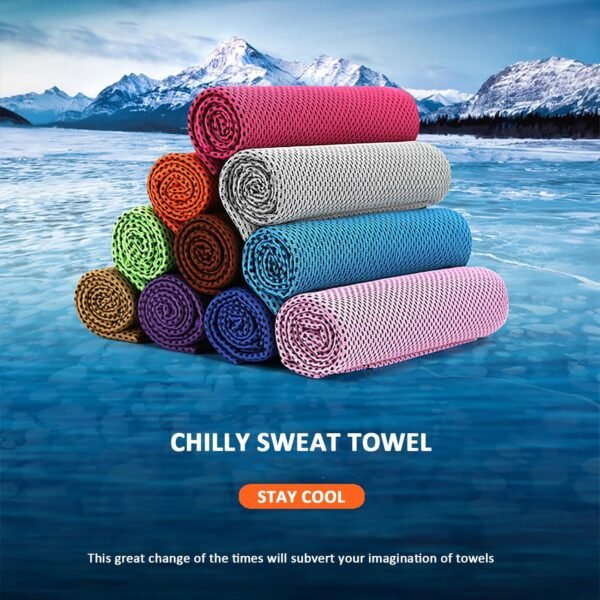 Peicees 10 Pack Microfiber Cooling Towels for Neck Sports Gym Workout Cooling Towel, Fast Drying Super Absorbent Compact Lightweight for Climbing Camping Travel Beach Swimming Backpacking - Image 4