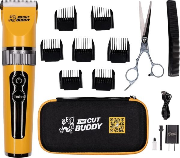 Clipper & Grooming Set for Men, Cordless Hair & Beard Trimmer, Quiet, Titanium Plated, Waterproof, Won’t Get Hot & Blades Stay Sharp, The Cut Buddy - Image 2