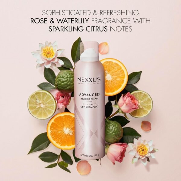 Nexxus Advanced Invisible Clean Dry Shampoo for Instant Oil Control & 72-Hour Freshness with Flexx-Adapt Technology 5 oz - Image 5
