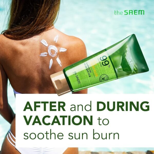 [the SAEM] Jeju Fresh Aloe Soothing Gel 99%, 300ml - Hydrate & Soothe Dry, Sensitive Skin - Image 6