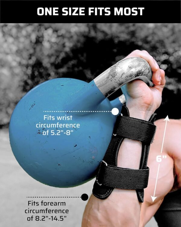 Kettlebell Wrist & Forearm Guards | 7mm Impact-Absorbing Neoprene | Adjustable Straps for Secure Fit | Lightweight, Durable Protection for Kettlebell Training (Pair) - Image 7