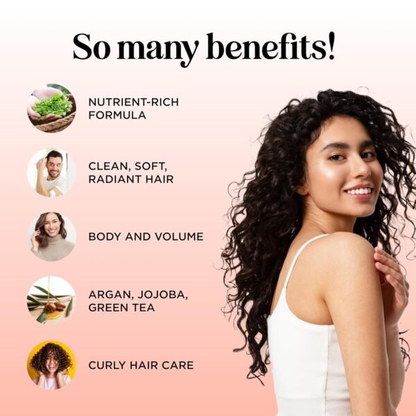 Argan Oil Conditioner for Dry Hair - Nourishing Hair Conditioner for Damaged Dry Hair Infused with Argan Oil of Morocco - Sulfate Free Conditioner for Enhanced Hair Shine Volume and Frizz Control - Image 4