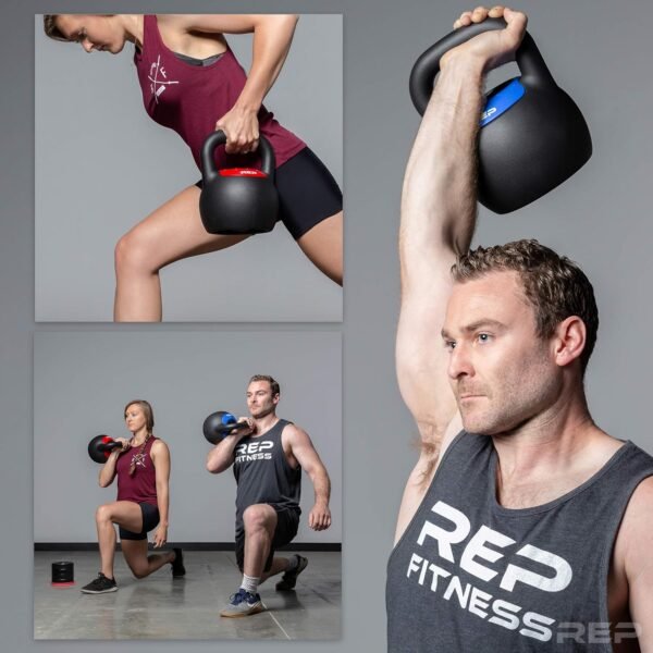 Rep Fitness Adjustable Kettlebell with Matte Powder Coating – Quickly Select From Multiple KG or LB Weight Options for HIIT and Cross-Training Workouts - Image 4