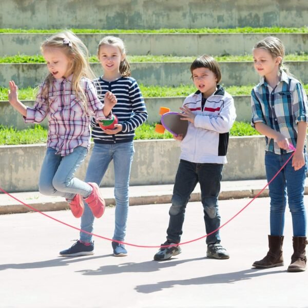 Elcoho 24 Pack Colorful Kids Jump Rope Set Adjustable Plastic Kids Jump Rope Skipping Rope Outdoor Jump Ropes Great Party Favor - Image 7