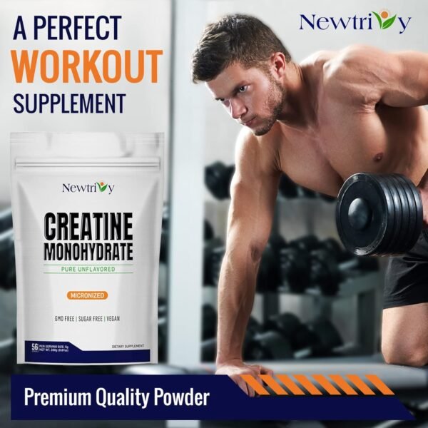Creatine Monohydrate,Micronized, Pure,Unflavored,280g (9.8oz) - Image 6