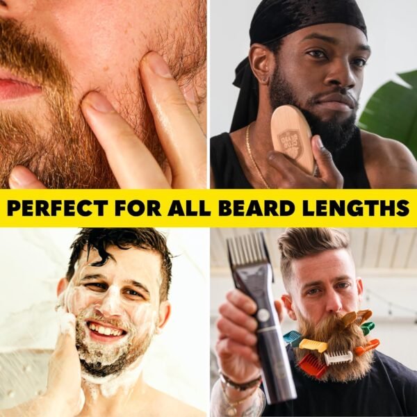 The Beard Club Mens Grooming Kit & PT45 Beard Trimmer for Men - Professional Cordless Electric Beard Hair & Moustache Trimmer, Straight Razor, Beard Shampoo, Balm, Beard Brush & Comb - Beard Kit Gift - Image 3