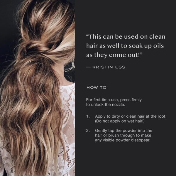 Kristin Ess Hair Style Reviving Dry Shampoo with Vitamin C for Oily Hair, Blonde and Brunette Hair, Dry Shampoo Powder Spray for Women, Vegan, 4 oz - Pack of 2 - Image 5