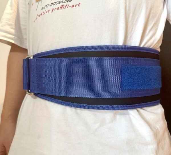 Weight Lifting Belt, Blue 31 Inch to 50 Inch of Round Waist Adjustable Waist Belt for Weightlifting, Sports and Exercise - Image 5