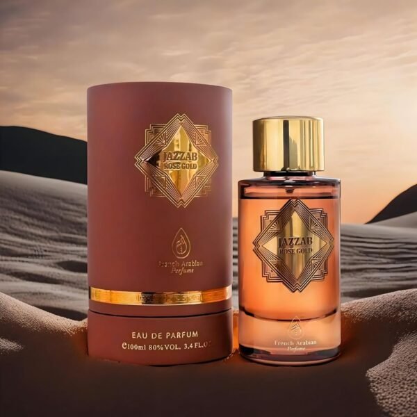 Jazzab Rose Gold Arab Perfume 100ml –Rose Woody Amber Oud Perfume For Her Eau De Parfum 100ml Fresh Scent Spray for Women - Image 9