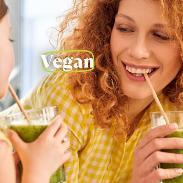 Amazing Grass Kidz Superfood: Vegan Protein & Probiotics for Kids with Beet Root Powder & 1/2 Cup of Leafy Greens, Strawberry Blast, 15 Servings - Image 5