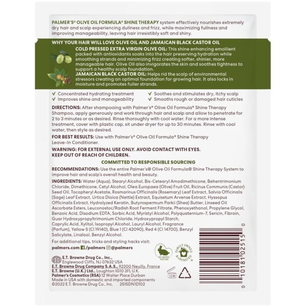 Palmer's Olive Oil Formula Deep Conditioner Packet, 2.1 Ounces - Image 3