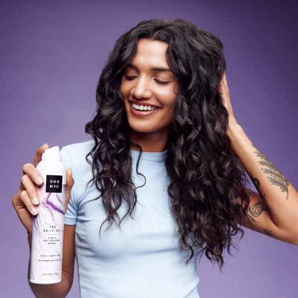 SGX NYC Dry Texture Spray - 3-in-1 Versatile Dry Shampoo and Hairspray for Refreshed Hair - 6.5 oz - UV Protection, Paraben Free, Vegan Friendly, Cruelty Free - Image 7
