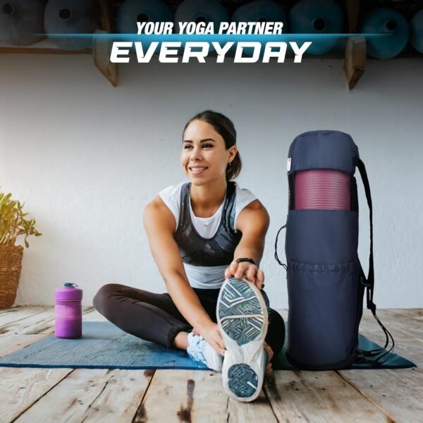 MAGNILAY Yoga Mat Bag - for Women and Men, Yoga Bag with Pockets and Adjustable Strap, Yoga Mat Carrier, Fits Mats Blocks and Yoga Accessories for Workouts, (32”L x 9” Diameter) - Image 7