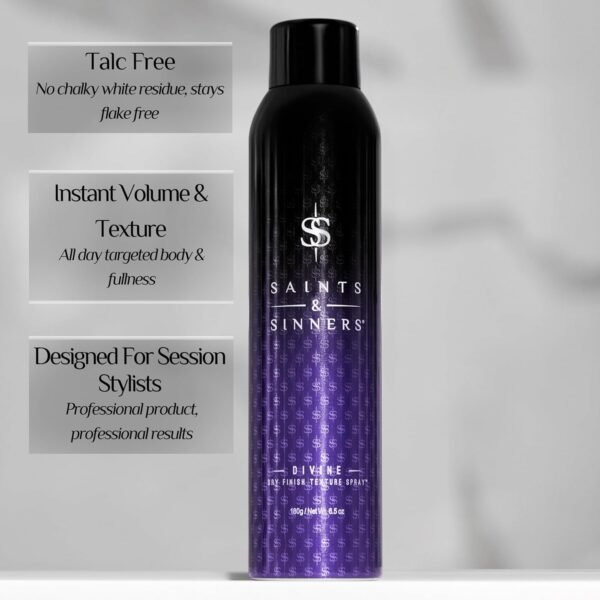 Saints & Sinners Divine Dry Finish Texture Spray for Volume, Texture and Body - Image 3