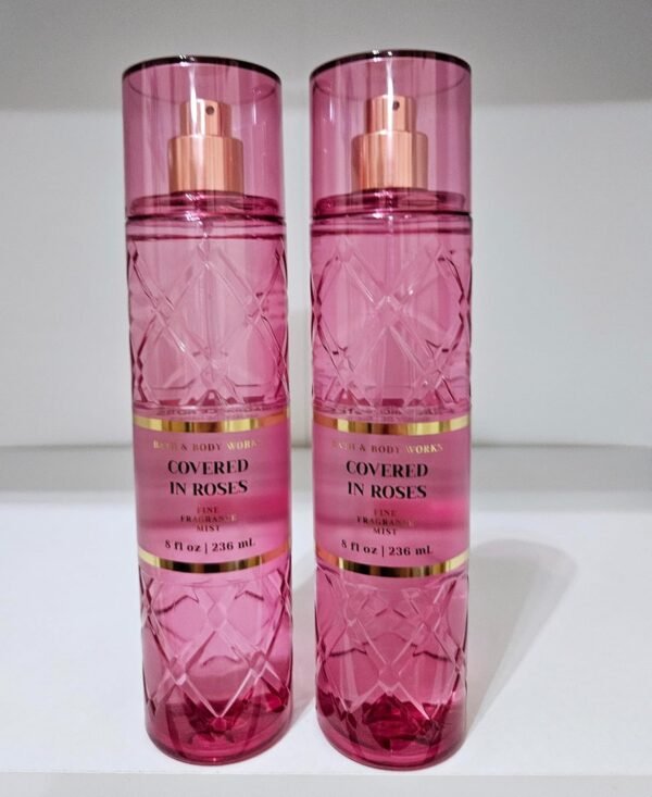 Bath and Body Covered in Roses Fine Fragrance Mist, 8 fl oz, Set of 2 - Image 2