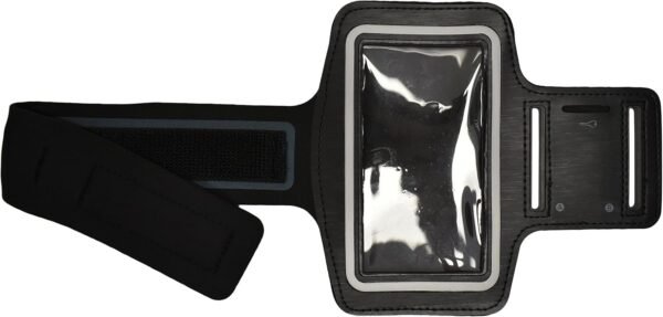Set of 3 Phone Armbands! Sizes for Large and Small Phones - Universal Fit! Reflective - Key Pocket - Fits Large & Small Arms - Bright and Beautiful Colors! (Large Phone - Light Blue, Black, Red) - Image 8