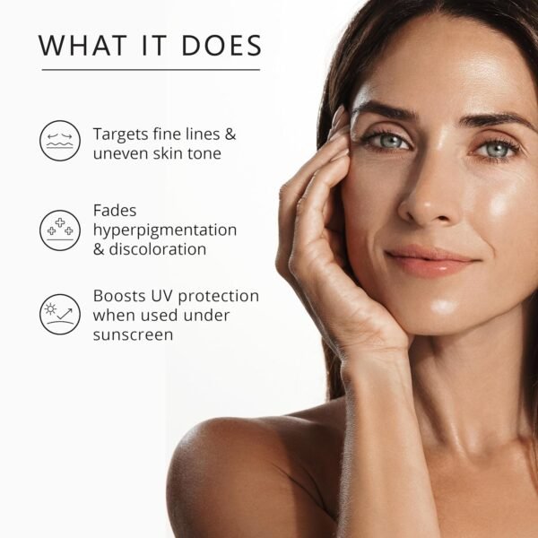 Asterwood Vitamin C Face Serum - with Hyaluronic Acid - Smoothing, Hydrating, Stimulates Collagen Production - Fragrance-Free - 1 Fl Oz - Image 3
