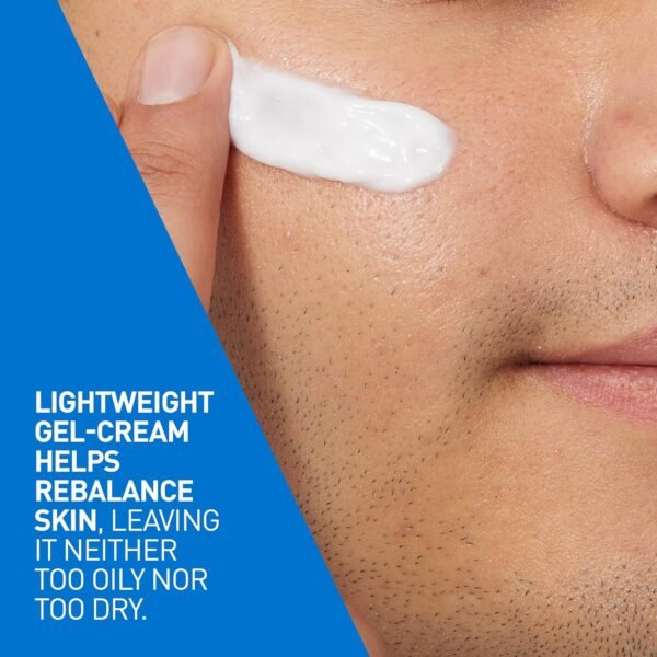 CeraVe Oil Control Moisturizing Gel-Cream, Face Moisturizer for Oily Skin, Niacinamide, Hyaluronic Acid & Oil Absorbing Technology To Rebalance Oily Skin, Non-Comedogenic, Fragrance Free & Oil-Free - Image 5