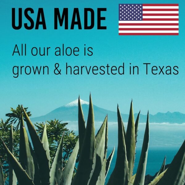 Amazing Aloe Vera Gel - Freshly Cut, 100% Pure Aloe, Premium Quality, Vegan, Unscented - Natural Sunburn Relief, After Shave, Skin, Face & Hair Care 12oz - Image 8