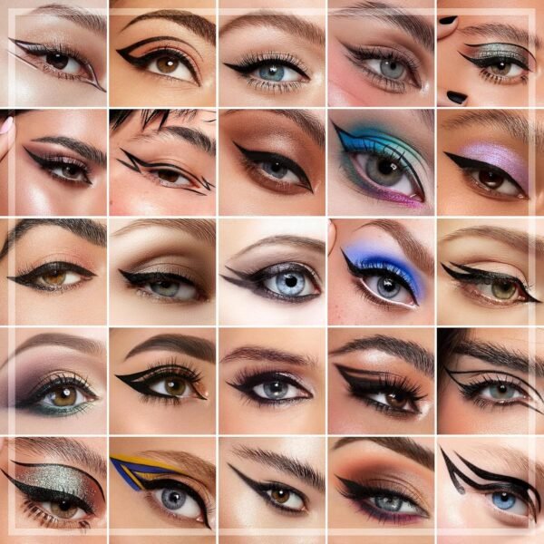 docolor Eyeliner Gel Eye Liner Pen Ultra-Pigmented Waterproof Smudge-proof Gel Eyeliner Pencil, Black - Image 8