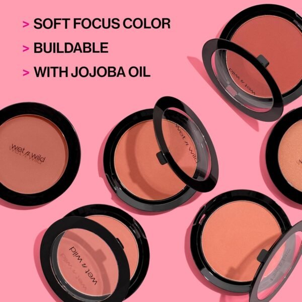 wet n wild Color Icon Blush, Effortless Matte Natural Sheer Glow & Seamless Blend, Luxuriously Infused Smooth Jojoba Oil, Cruelty-Free & Vegan - Nudist Society - Image 4