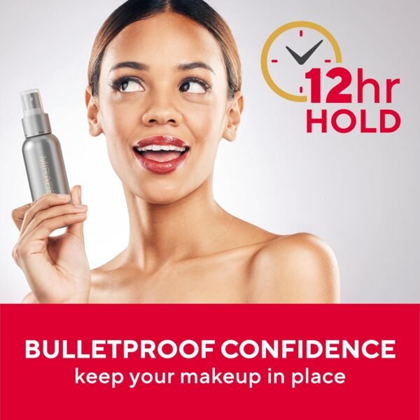 Mirabella Bulletproof Matte Setting Spray for Makeup - Clinically Tested to Set Face Makeup for 12+ Hours - Pore Minimizing Setting Spray for Makeup Long Lasting Finish, Controls Shine for Oily Skin - Image 5