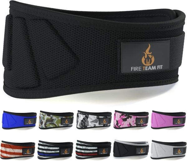 Weight Lifting Belt for Men and Women, 6 Inch, Bodybuilding & Fitness Back Support for Cross Training Workout, Squats, Lunges - Image 2