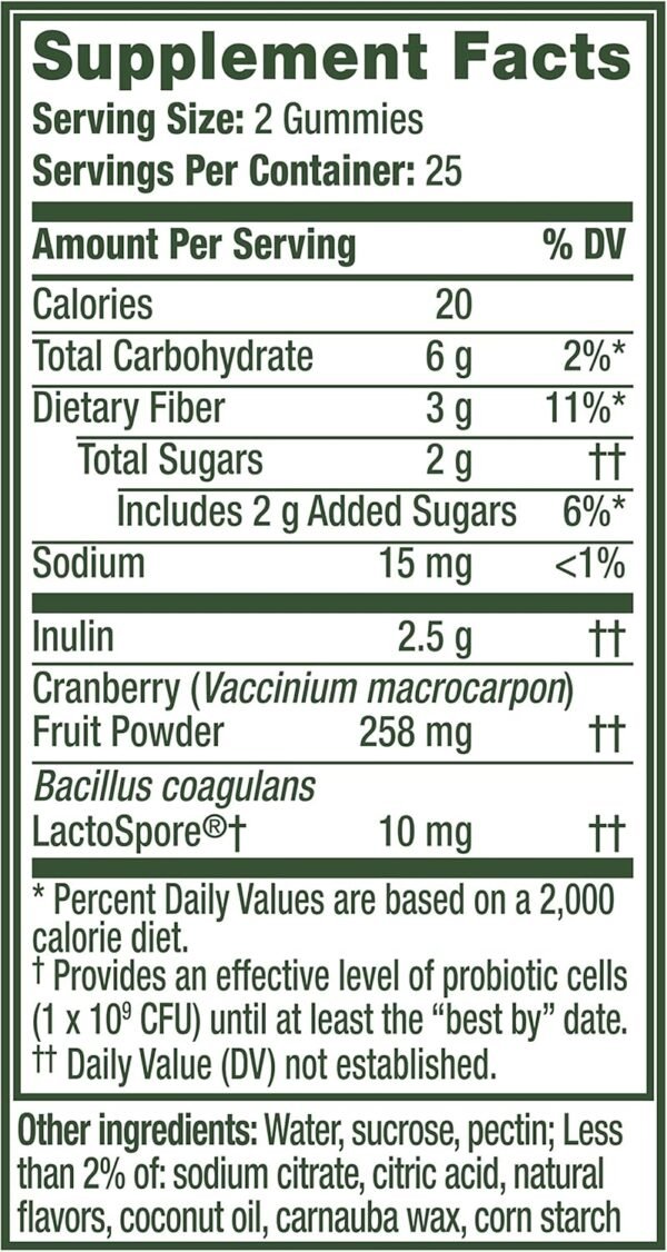 Align Women's Health, Prebiotic + Probiotic, with Cranberry for Feminine Health, Help Nourish & Add Good Bacteria for Digestive Health, 50 Gummies - Image 7
