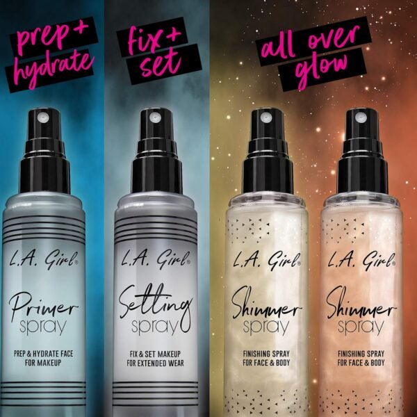 L.A. Girl Shimmer Spray, 2.7 Fl Oz, Gold - Image 4