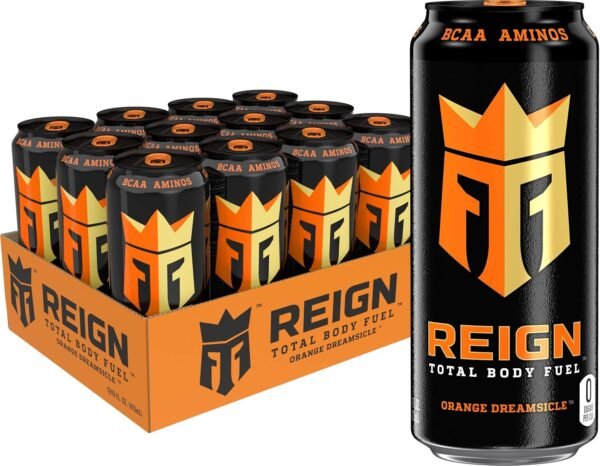Reign Total Body Fuel, Orange Dreamsicle, Fitness & Performance Drink, 16 Fl Oz (Pack of 12) - Image 2