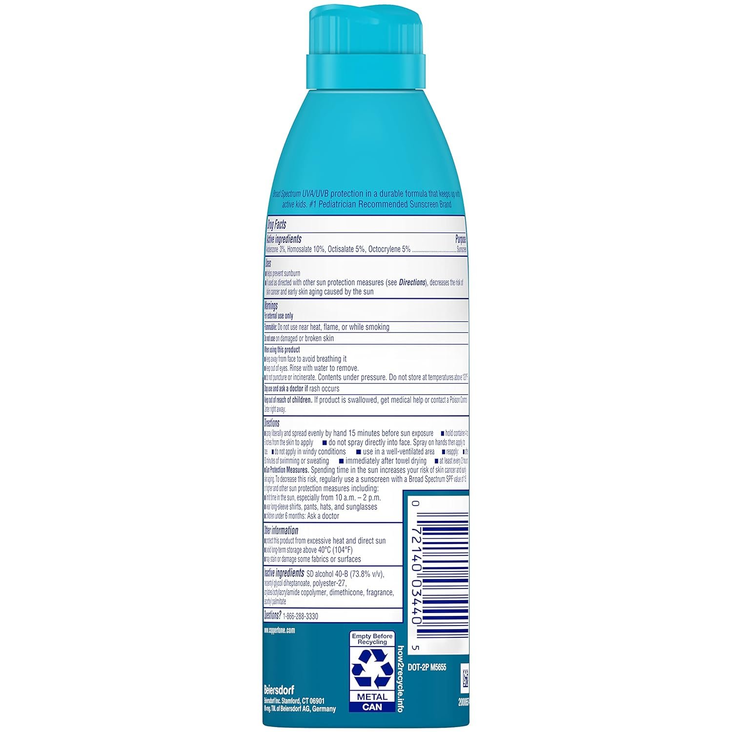 Coppertone Sunscreen Spray SPF 50, Broad Spectrum, Water Resistant for Kids, #1 Pediatrician Recommended Brand, 5.5 Ounce (Pack of 2) - Image 12