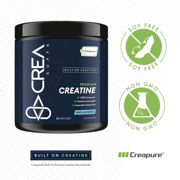 Premium Creapure Creatine Monohydrate Powder | Pure, Vegan, Keto, Gluten-Free | Unflavored, 300g - Image 4