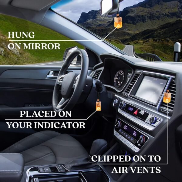 One Million Car Air Freshener for Men | Car Scents Air Freshener with Vent Clip | Strong Car Perfume Air Freshener with Odour Eliminating Technology | Long Lasting Car Air Freshener by Perfa - Image 9