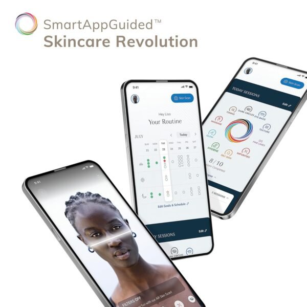 GESKE SmartAppGuided™ Facial Brush | 4 in 1 | Professional Facial Cleansing Brush with Handle | Skin Cleansing Soft Silicone Facial Brush | Routine Skincare | Gentle Cleansing | Facial Cleanser - Image 7