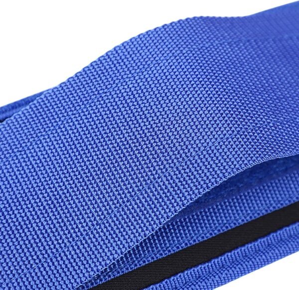 Weight Lifting Belt, Blue 31 Inch to 50 Inch of Round Waist Adjustable Waist Belt for Weightlifting, Sports and Exercise - Image 8