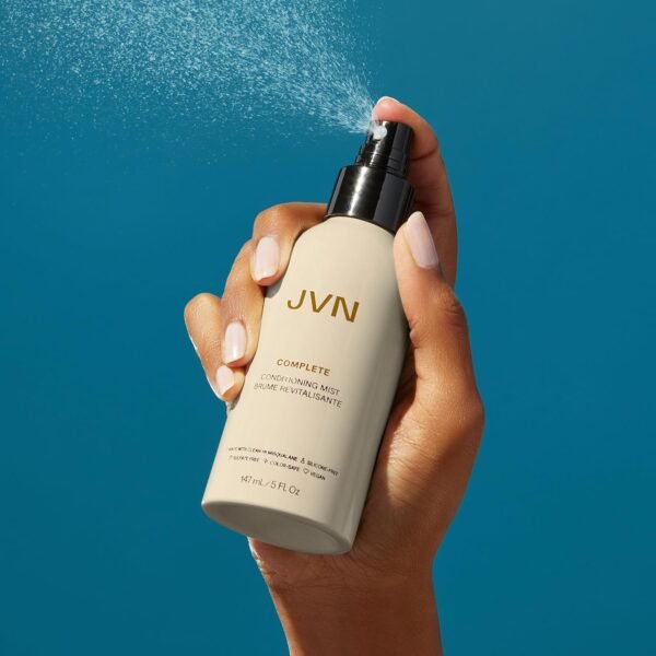 JVN Complete Leave-In Conditioning Mist, Frizz-Free Hydration Spray, UV Protection, Vegan Formula, Sulfate-Free, Travel Size, 2 Fluid Ounces - Image 9