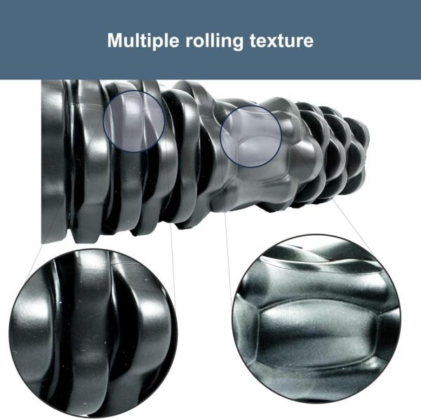 Vibrating Foam Roller Massager –Electric Foam Roller with 4 Vibration Modes– Rechargeable Battery – Durable Foam & Solid Core – Recovery,Fitness, Sports – Travel Foam Roller (Black) - Image 6