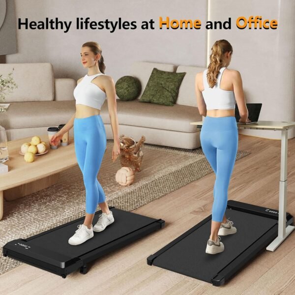 Walking Pad Treadmill with Incline,Under Desk Treadmill with Incline 2 in 1 for Walking and Jogging,2.5HP Compact Incline Walking Pad for Home Office with Remote Control - Image 8