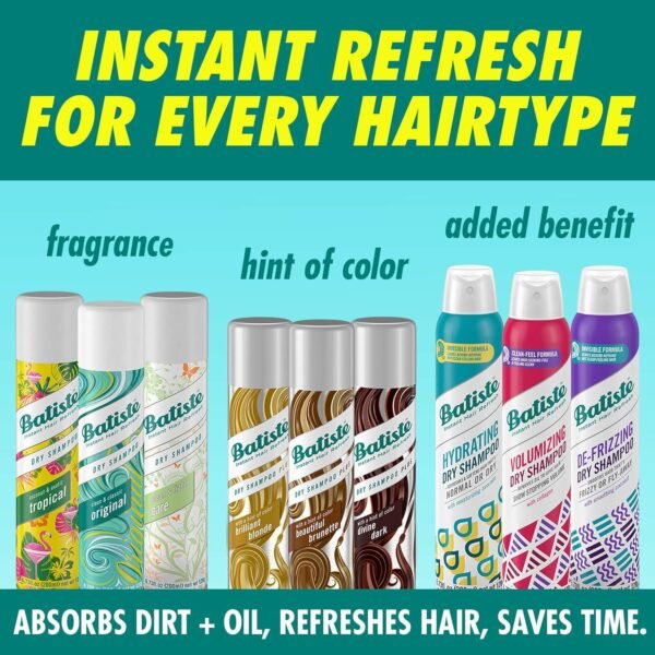 Batiste Dry Shampoo, Tropical Fragrance, 6.73 fl. oz. (Pack of 3) - Image 9