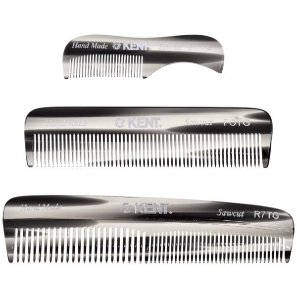 Kent Men's Beard Grooming Kit - Handmade Pocket Comb Set for Travel and Home Care, Mustache and Beard Combs - Image 2