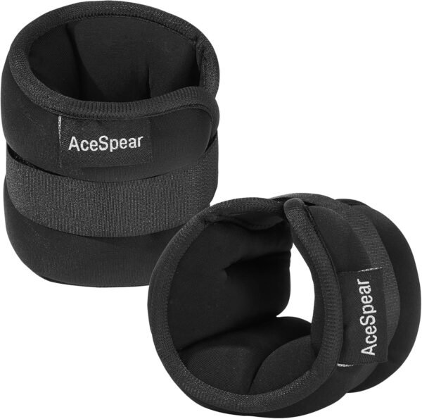 AceSpear Ankle Weights for Men Women Wrist Weights 2 * 1lb 2lbs 3lbs 4lbs 5lbs 6lbs Leg Weights Sandbags Kids Arm Hand Weights for Fitness Walking Running Gym - Image 2
