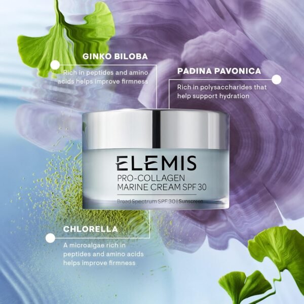 ELEMIS Pro-Collagen Marine Cream SPF 30, Lightweight Anti-Wrinkle Daily Facial Moisturizer - Image 8