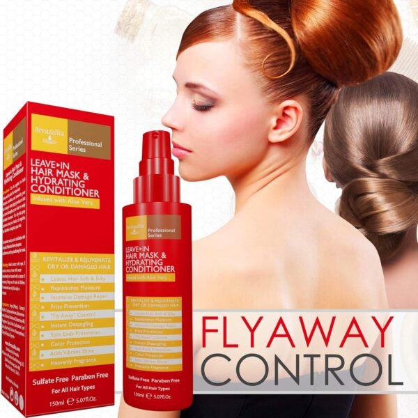 Arvazallia Leave-in Hair Mask and Hydrating Conditioner Spray for Dry or Damaged Hair - Professional Grade Leave-in Conditioner and Moisturizer - Image 7
