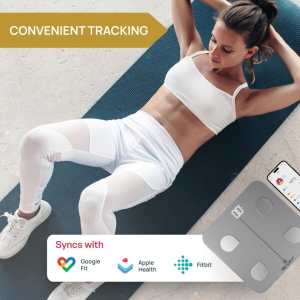 INEVIFIT Smart Body Fat Scale, BMI Highly Accurate Bluetooth Digital Bathroom Body Composition Analyzer. Measures Body Fat, Water, Muscle, Bone Mass & More for Unlimited Users - Image 4