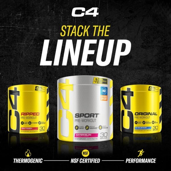 C4 Original Pre Workout Powder Fruit Punch - Vitamin C for Immune Support - Sugar Free Preworkout Energy for Men & Women - 150mg Caffeine + Beta Alanine + Creatine - 60 Servings - Image 9