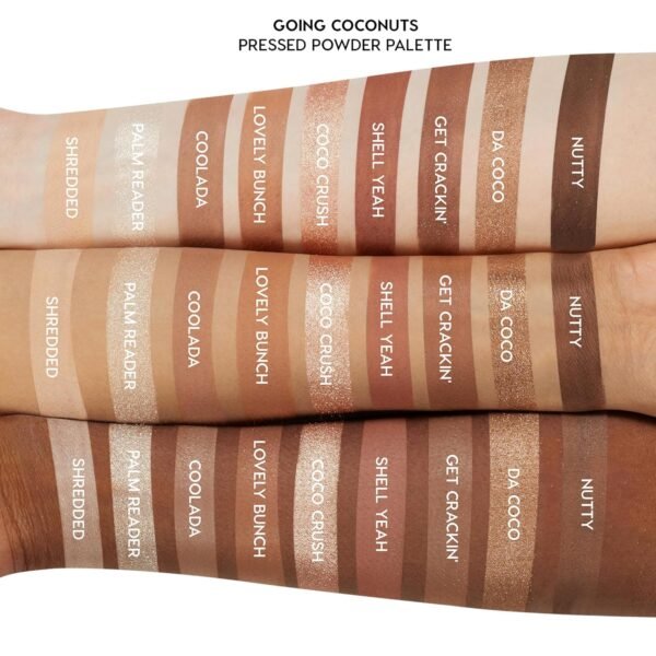 ColourPop Going Coconuts Eyeshadow Palette - Cool-Toned Neutral Eyeshadow Palette with Ultra-Velvety and Silky Finishes - High-Pigment Eye Makeup with a Long-Wearing Formula (0.3 oz) - Image 3