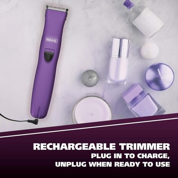 Wahl Pure Confidence Rechargeable Electric Trimmer, Shaver, & Detailer for Smooth Shaving & Trimming of The Face, Underarm, Eyebrows, & Bikini Areas – Model 9865-100 - Image 6