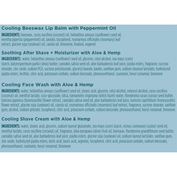 Burt's Bees Gifts Ideas - Grooming Essentials Kit, 4 Products for Men - Cooling Face Wash, Shave Cream, Soothing Moisturizer After Shave & Original Beeswax Lip Balm - Image 9