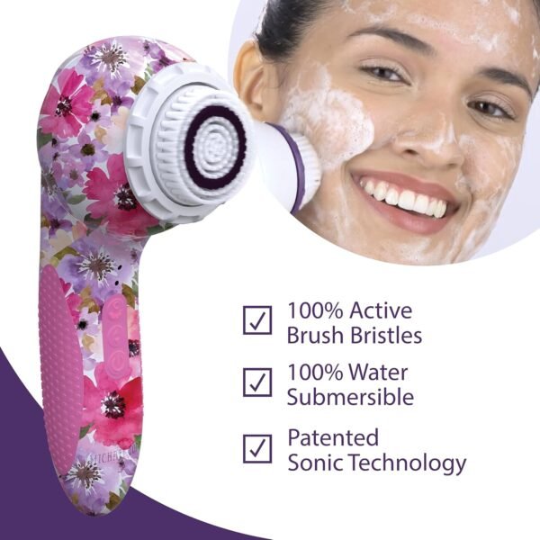Michael Todd Beauty - Soniclear Elite - Facial Cleansing Brush System - 6-Speeds - Face Cleansing Brush & Exfoliating Body Scrubber - Image 4