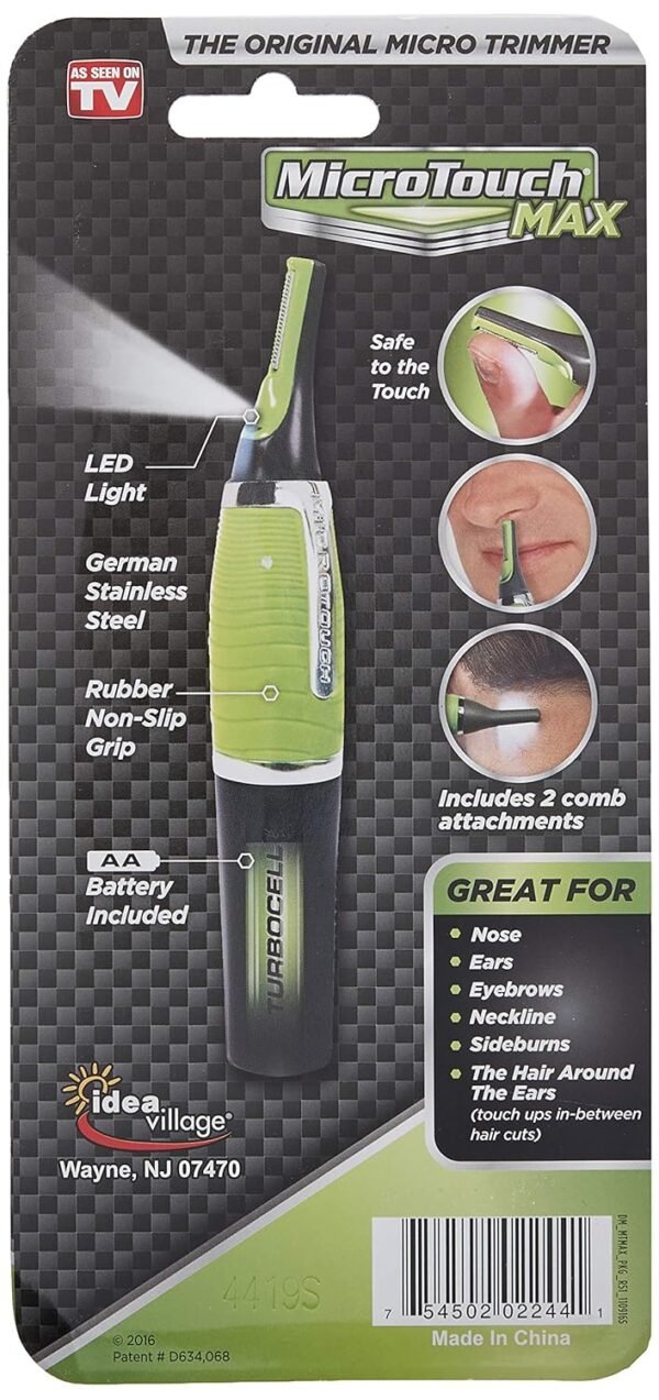 Micro Touch MAX Hair Trimmer, Green - Image 4